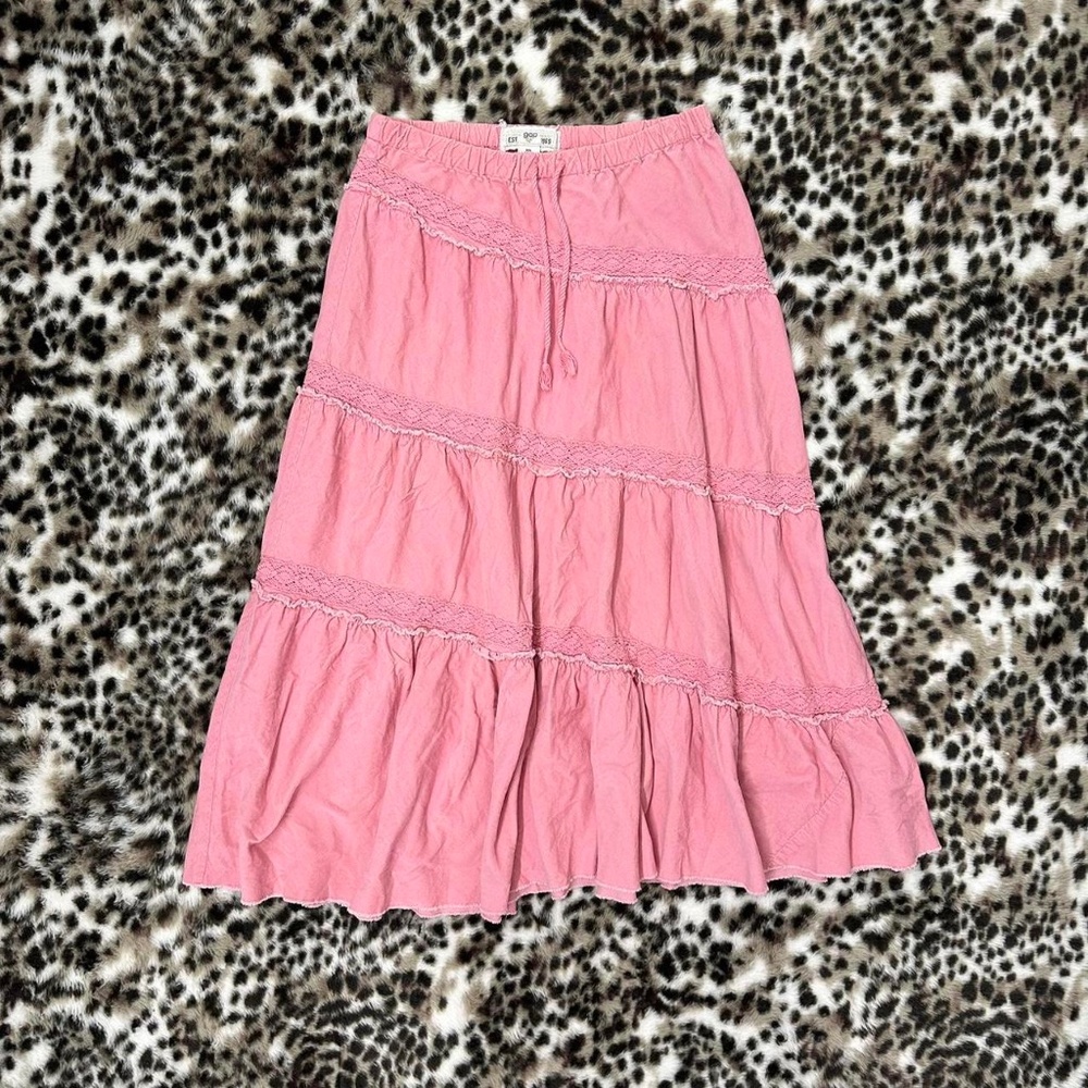 y2k Gap Pink maxi skirt